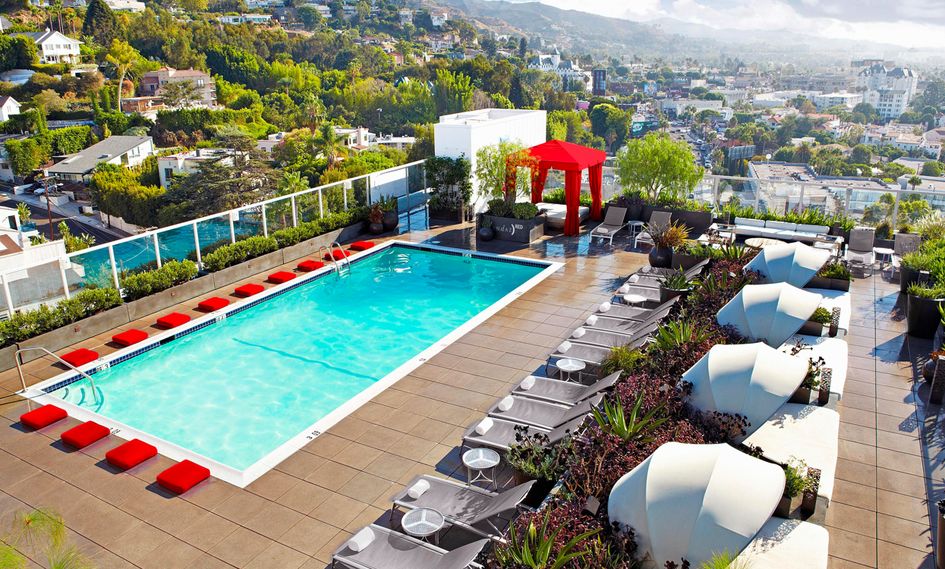 Andaz West Hollywood luxury hotel on the Sunset Strip, one of the best hotels in Los Angeles and a five-star modern stay among Los Angeles California luxury hotels for travelers deciding where to stay in Los Angeles.