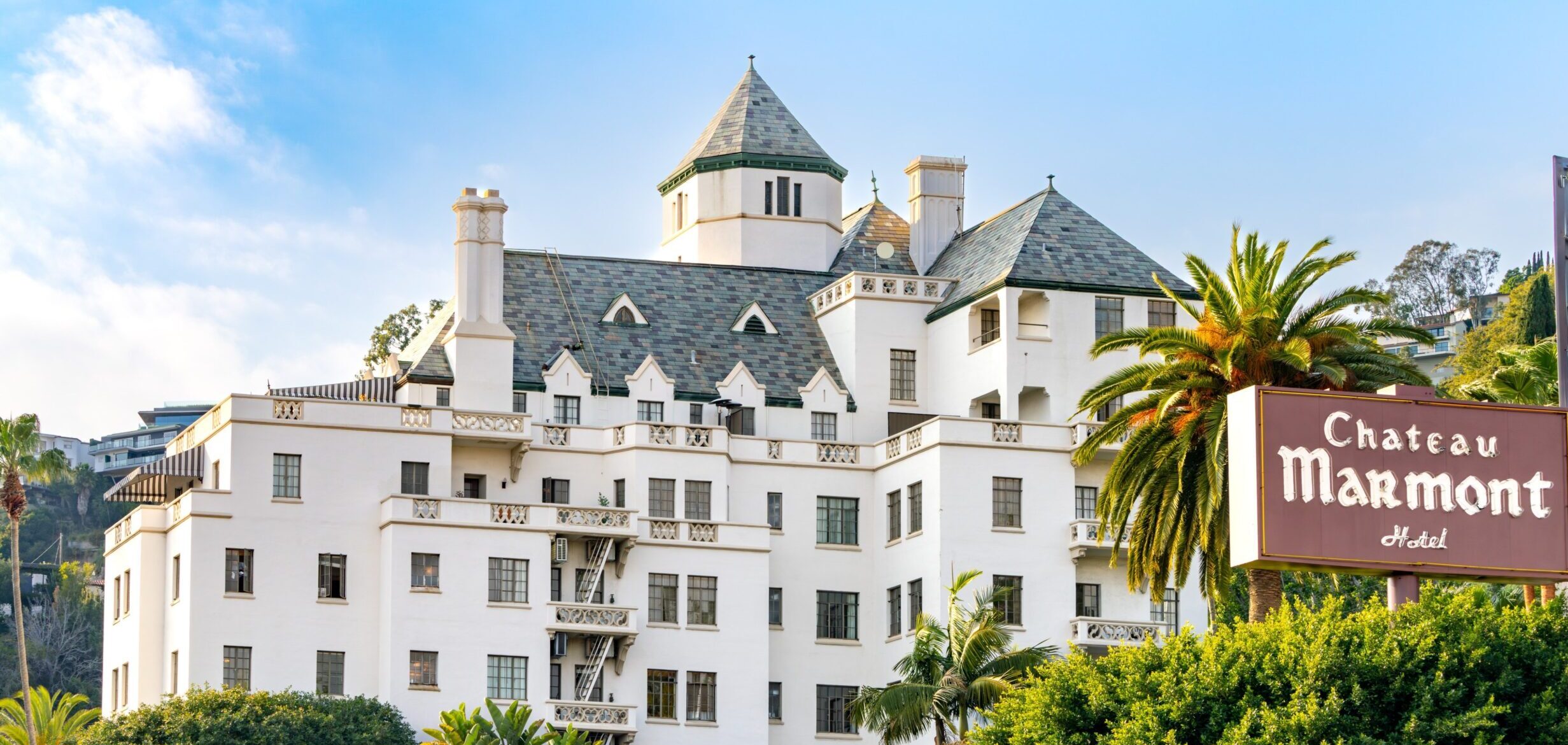 Chateau Marmont Los Angeles boutique luxury hotel on Sunset Boulevard, one of the best hotels in Los Angeles and a five-star icon among Los Angeles California luxury hotels for travelers deciding where to stay in Los Angeles.