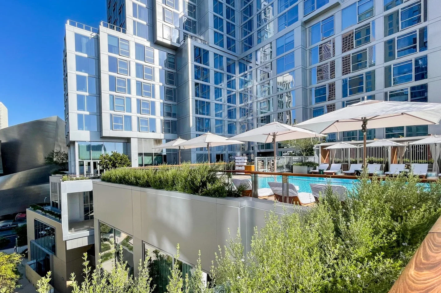 Conrad Los Angeles luxury hotel in Downtown LA, showcasing one of the best hotels in Los Angeles, a five-star modern stay among Los Angeles California luxury hotels for travelers deciding where to stay in Los Angeles.