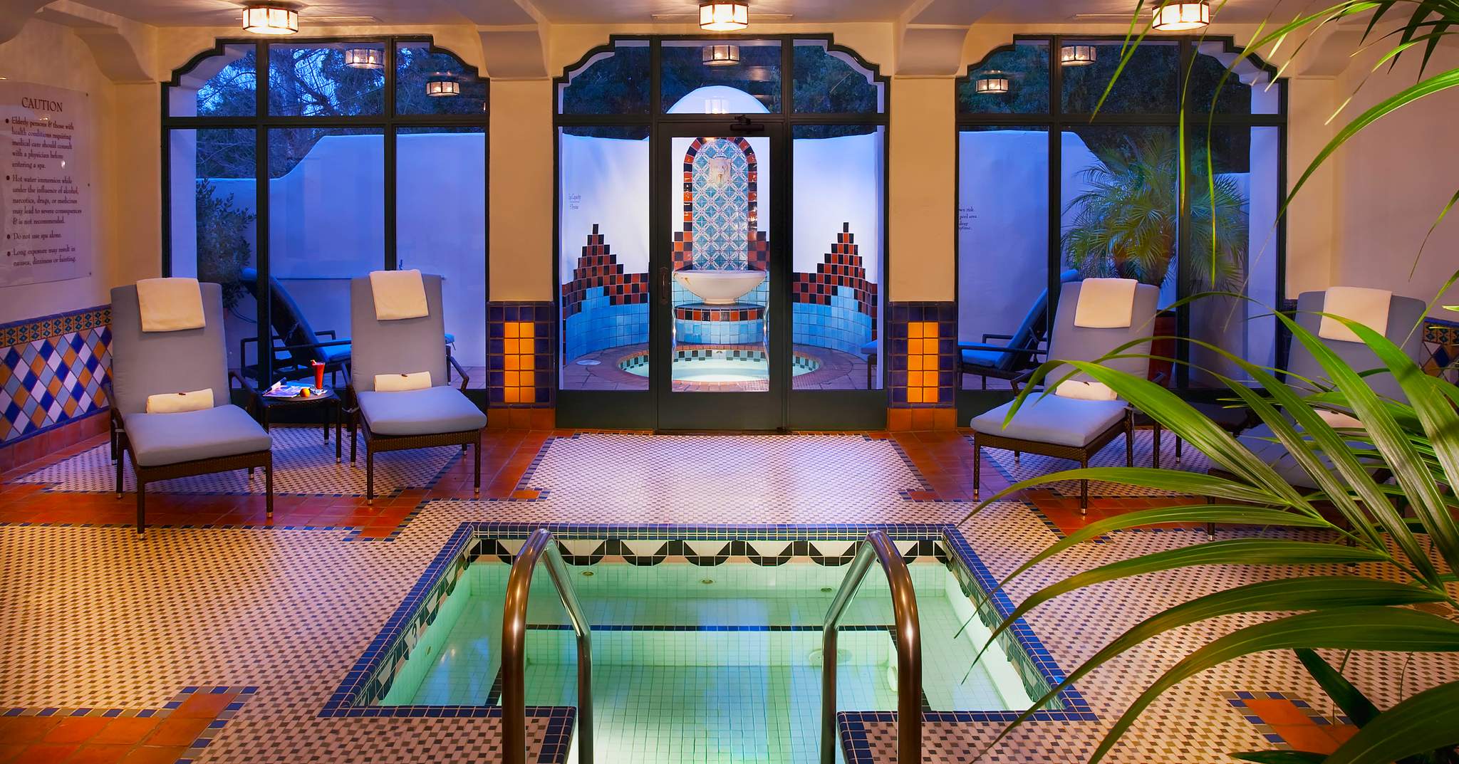 Ojai Valley Inn luxury wellness resort set in California’s Ojai Valley, showcasing the spa village, pools, and Spanish Colonial architecture surrounded by mountains and citrus groves.