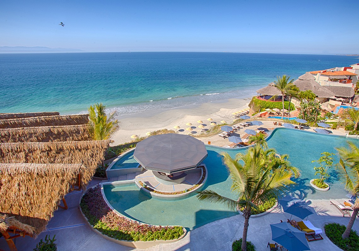 Marival Resort & Spa Punta de Mita, Mexico, has modern oceanview suites, beachfront pools, elevated all-inclusive amenities, and access to Nayarit Beach in Riviera Nayarit.