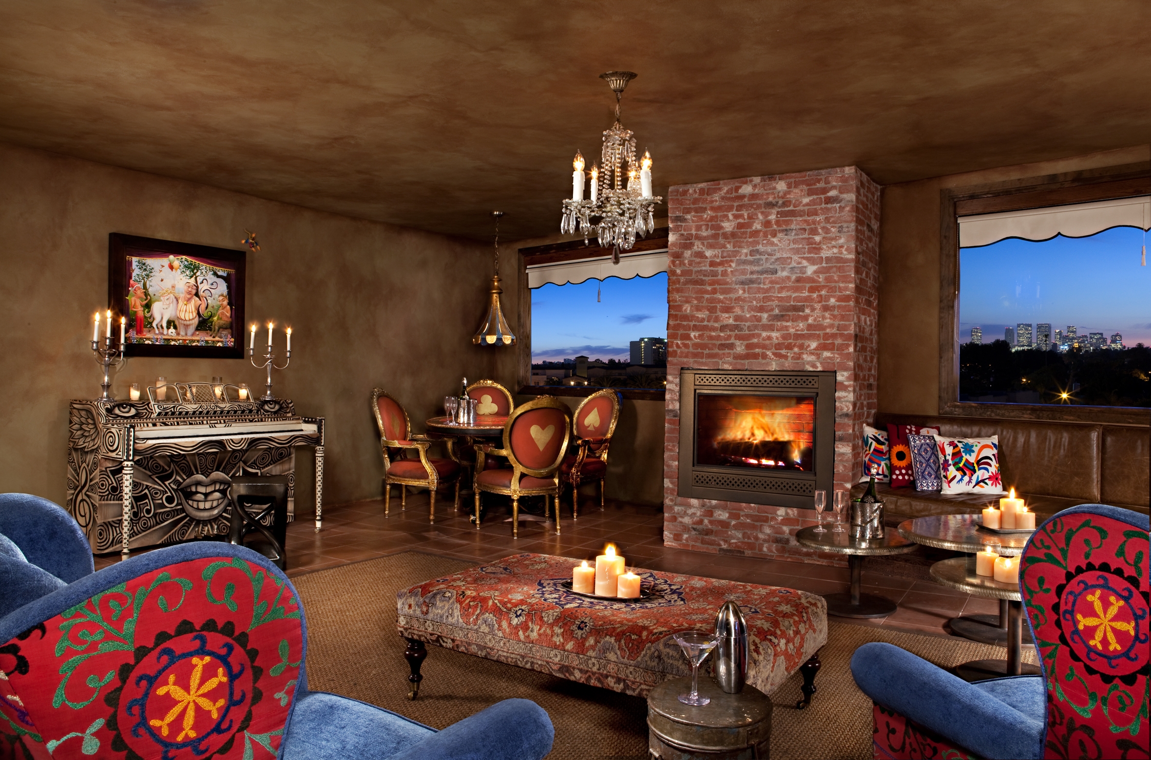 LA boutique hotel with a rooftop garden at Petit Ermitage featuring intimate views and eclectic, elevated design.