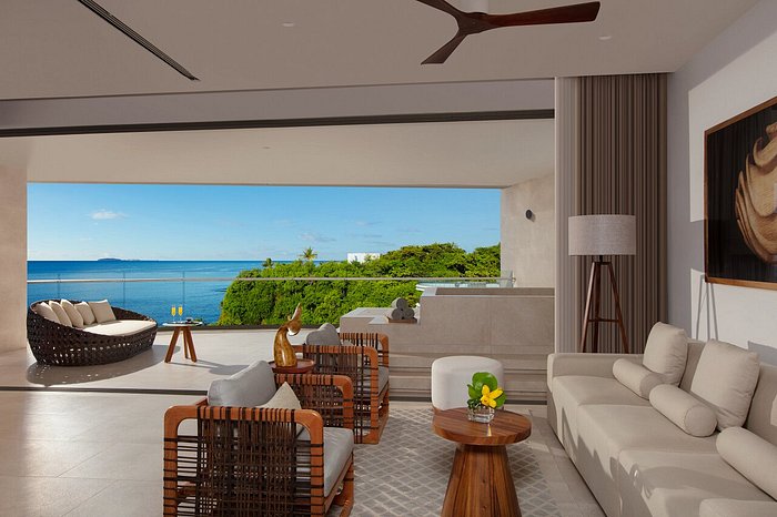 Secrets Bahia Mita Surf & Spa Resort ocean-view terrace suite at an adults-only luxury resort in Punta Mita, Riviera Nayarit.