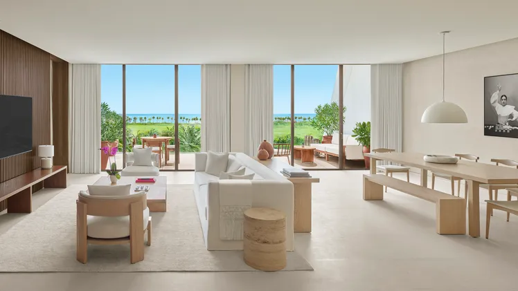Etéreo, Auberge Resorts Collection, a 5 star luxury hotel in Riviera Maya, Mexico, featured by Jetset Select, offering a serene beachfront setting, elevated wellness retreat experiences, and design-led accommodations among the top luxury wellness resorts and boutique hotels in Mexico.